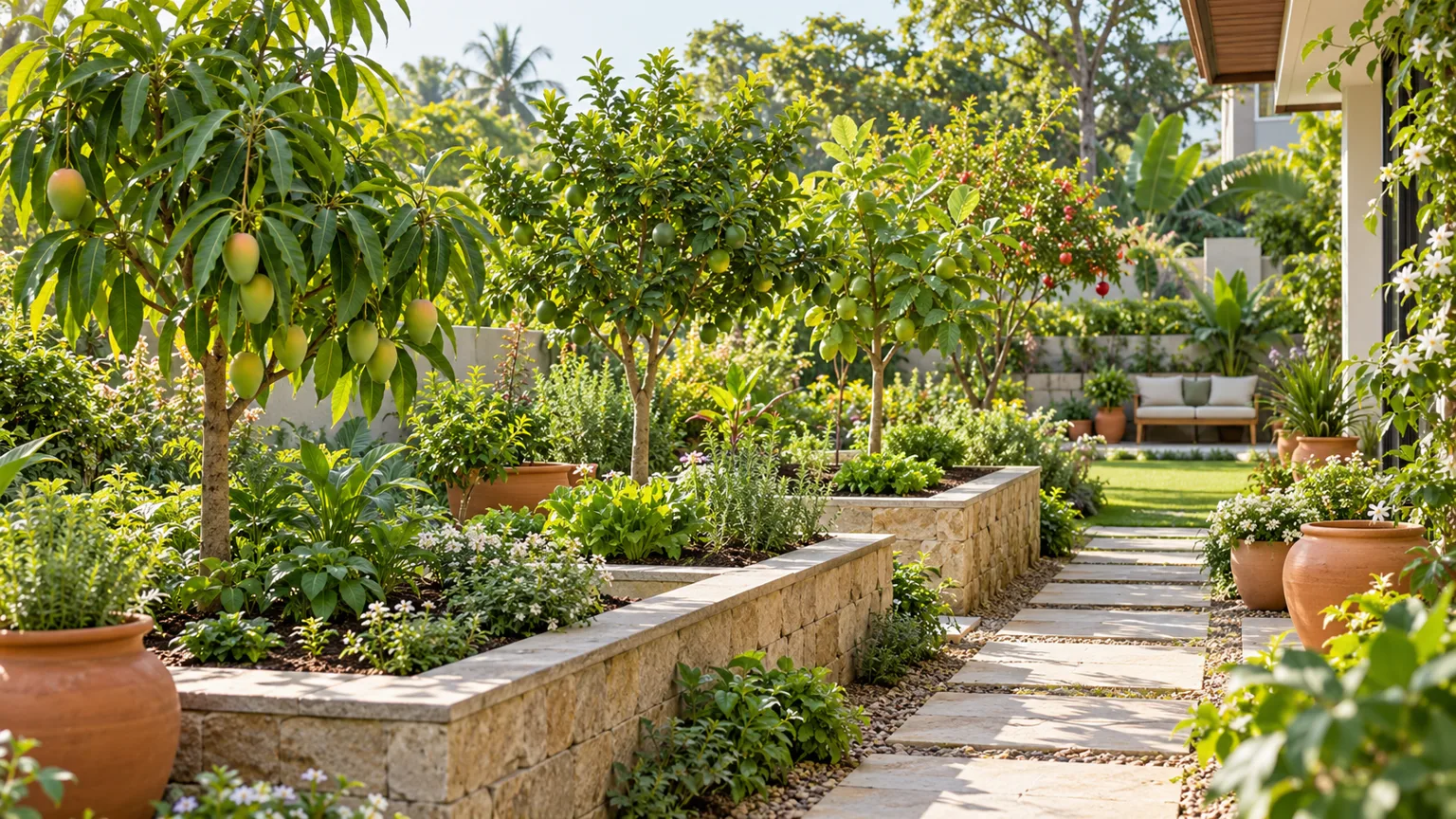 Illustrative sample growing space