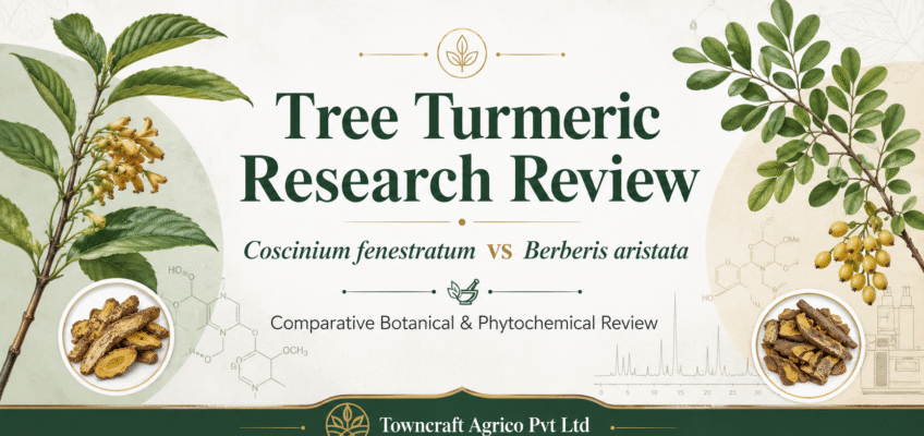 Tree Turmeric research review comparing Coscinium fenestratum and Berberis aristata